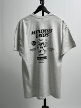Load image into Gallery viewer, KETTLEBELLS &amp; BEERS X ELECTRIC BREWING CO. EVENT T-SHIRT