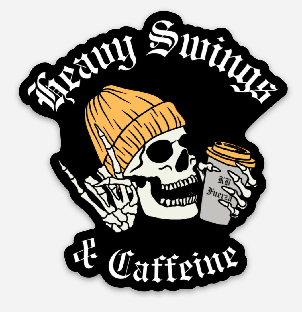 HEAVY SWINGS & CAFFEINE STICKERS