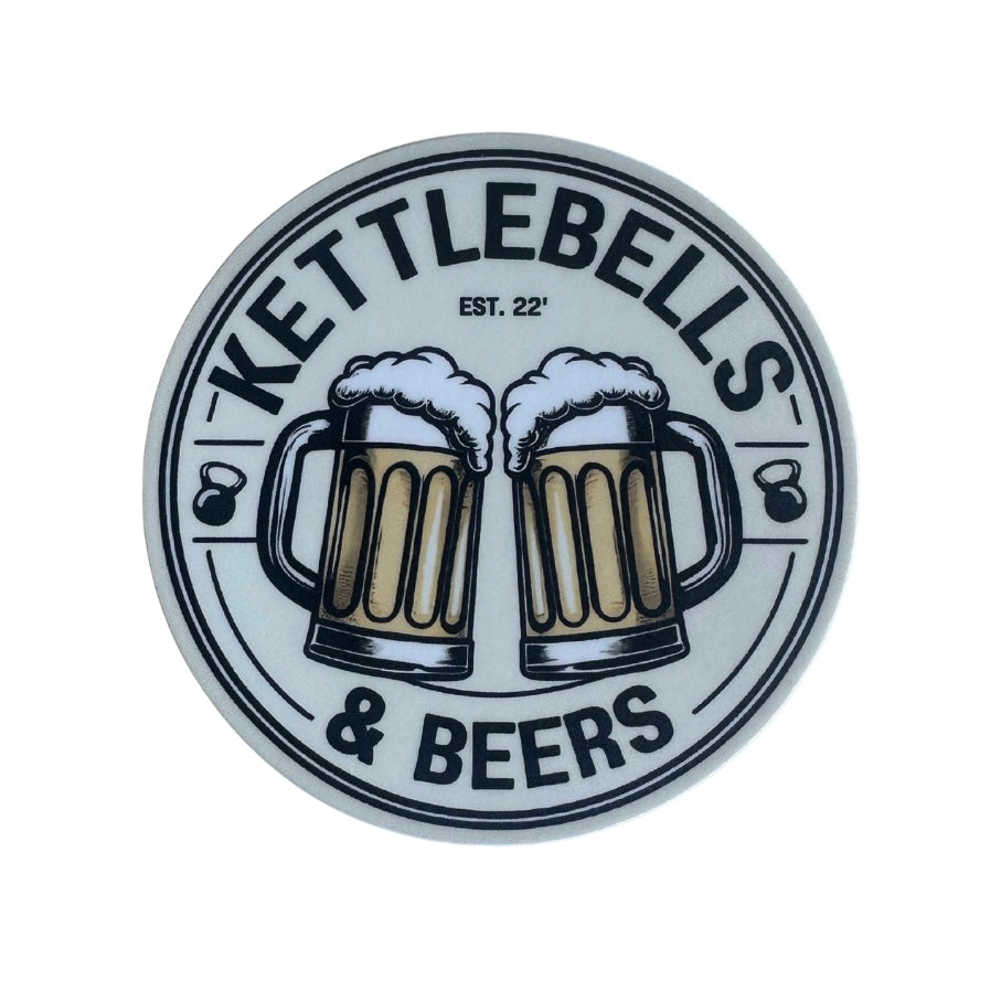 KETTLEBELLS & BEERS STICKER 2025