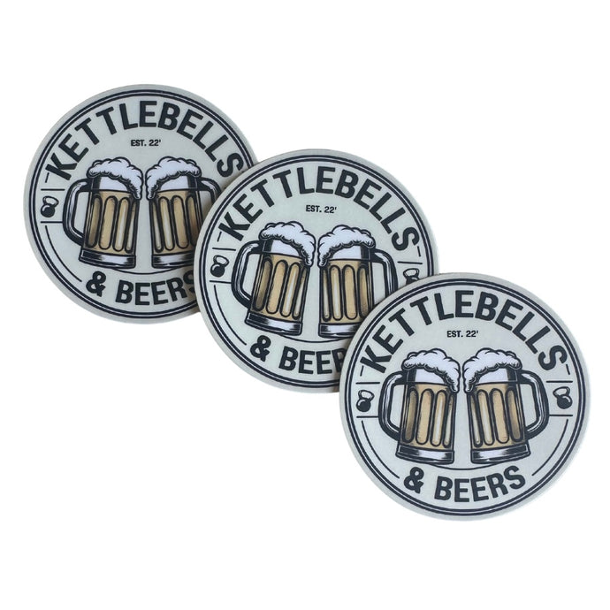 KETTLEBELLS & BEERS STICKER 2025
