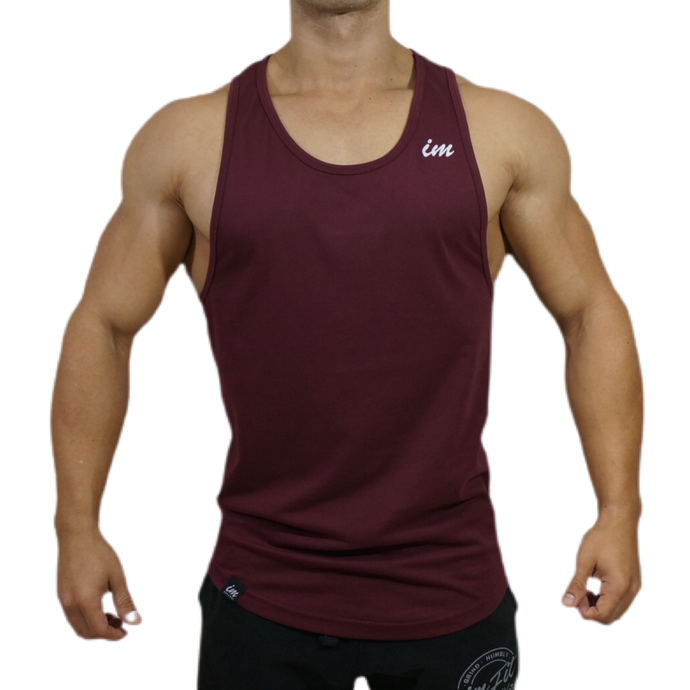 Tank Top Stringer - Burgundy