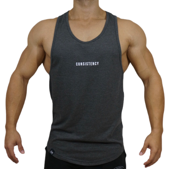 Tank Top Stringer Consistency - Dark Gray