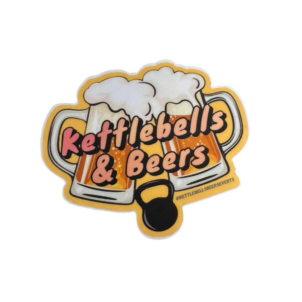 KETTLEBELLS & BEERS STICKER